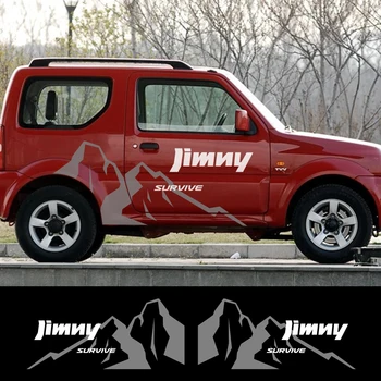 

2PCS Car Side Body Trim Stickers for SUZUKI Jimny Vinyl PVC Wrap Film Auto Graphics Decals Auto Body Decoration Car Accessories
