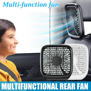 

Car Cooler Foldable Silent Fan For Car Back Seat Adjustable Air Condition 3 Speed Mini USB Auto Cooling Fan M8617