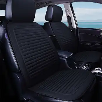 

Universal Car Backrest Linen Breathable Automobile Seat Cushion Protector Pad Mat for Auto Front Car Styling Interior Car Seat