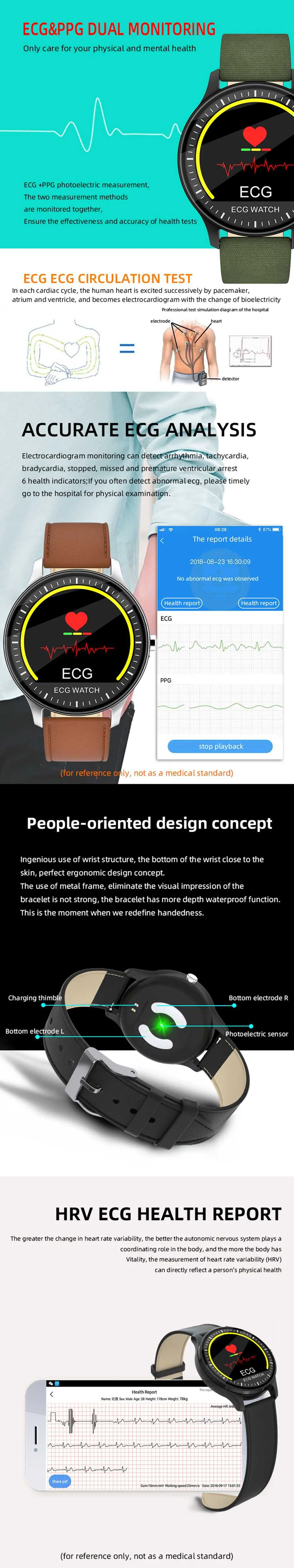 Смарт-браслет Bakeey S10 ECG+ PPG, измеритель пульса, артериального давления, кислородный монитор, отображение погоды, управление музыкой, умные часы для мужчин и женщин