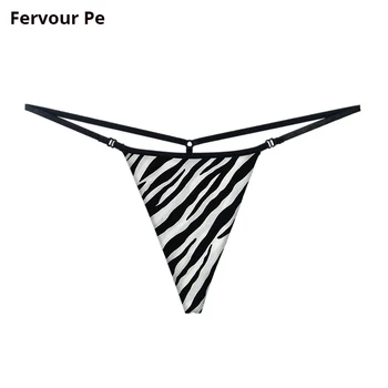 

Women's Thong Strip G-string Panties High elasticity Women Bikini Two-sided Low Waist Briefs T-back A19052-2