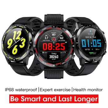 

2020 L12 ECG+PPG Smart Watch Men Bluetooth Call Fitness Tracker Blood Pressure Long Standby IP68 Waterproof Smartwatch VS L7 L11