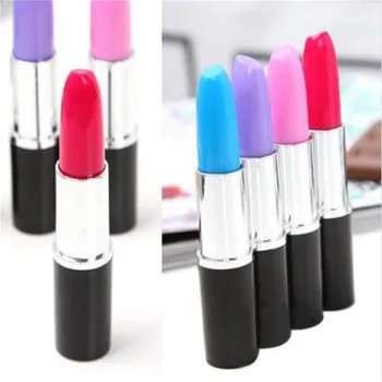 

1Pcs Cute Lipstick Ball Point Ballpoint Student Kids Writing Pen School Office Stationery Writing Pens Tool