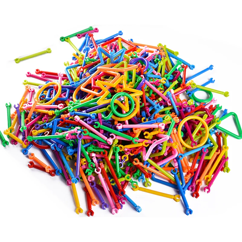 

1100Pcs/Set Baby Kids Educational Toys Early Learning DIY Building Blocks Intelligence Sticks Clubs Toys for Children Fun Games