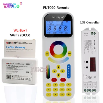 

MiBOXER FUT090 2.4GHz Remote Control for LED Tracklight;iBox1 WiFi iBox Smart Light;LS1 4 IN 1 Smart LED Controller DC12V/24V