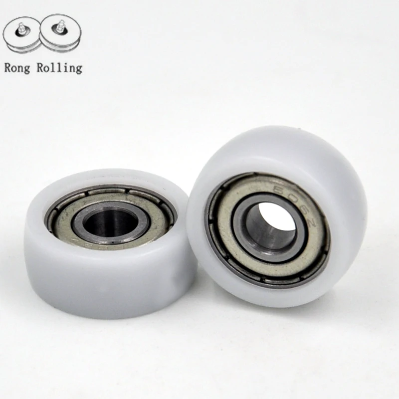 6*21*8 Plastic coated bearing 606ZZ bearing,0.8 inch slidiing nylon