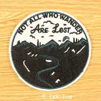 Buy Mountain Trave Embroidered Patches For Clothing Applique Iron on Patches On Clothes Space Patch Traveler Badges Stripes Online - Image 3