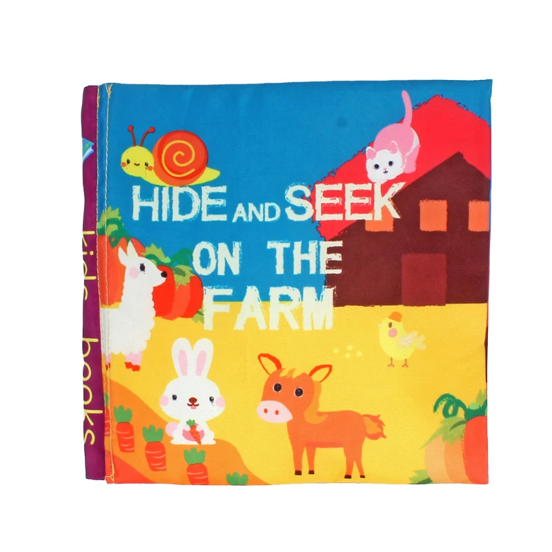 

Animal Style Sea/Farm/Forest Newborn Baby Toys Learning Educational Kids Cloth Books Cute Infant Baby Fabric Book Rattles Toy