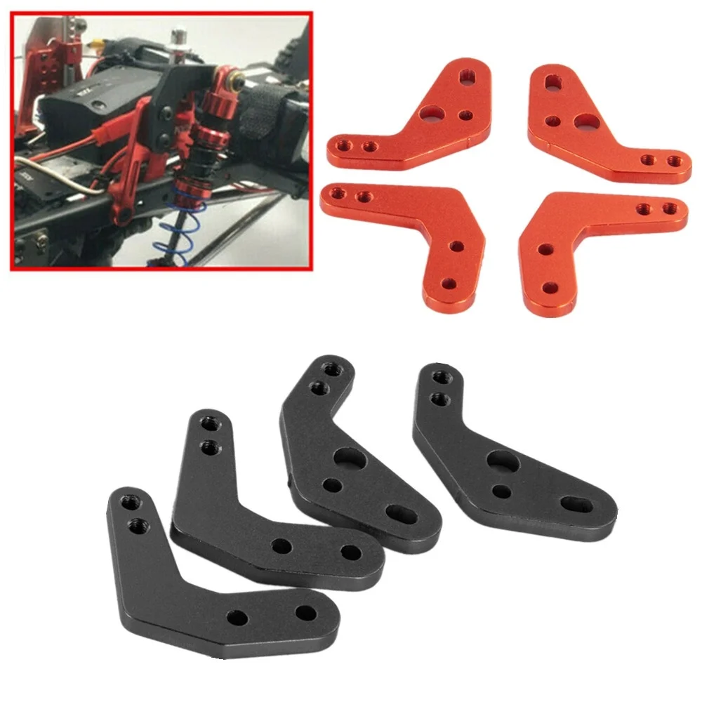 4pcs/set Alloy Shock Absorber Mount Height Angle Stand Tower For 1/10 RC Axial SCX10II