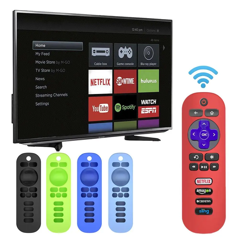 Силиконовый чехол с пультом дистанционного управления для Roku TV RC280 протектор