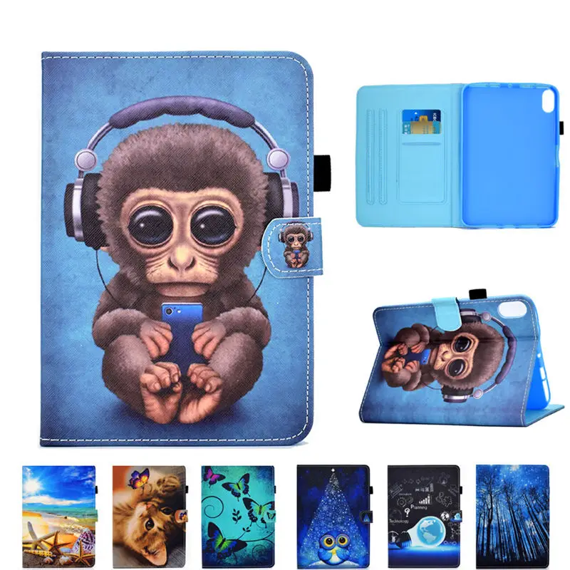 Coque pour iPad 10e génération 2022 10,9 pouces Smart Case A2696 A2757 A2777  Couverture Funda Enfants Cartoon singe Stand Coque Capa