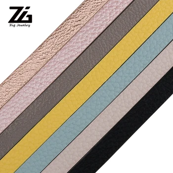 

ZG 10mm Flat PU Leather Cord/Little Dot Leather Rope/Jewelry Findings Accessories/Fashion Jewelry Making/Bracelet Materials