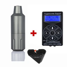 Новая татуировка машина короткая ручка с hp-2 питание цифровой двойной ЖК-дисплей татуировка поставляет татуировку наборы