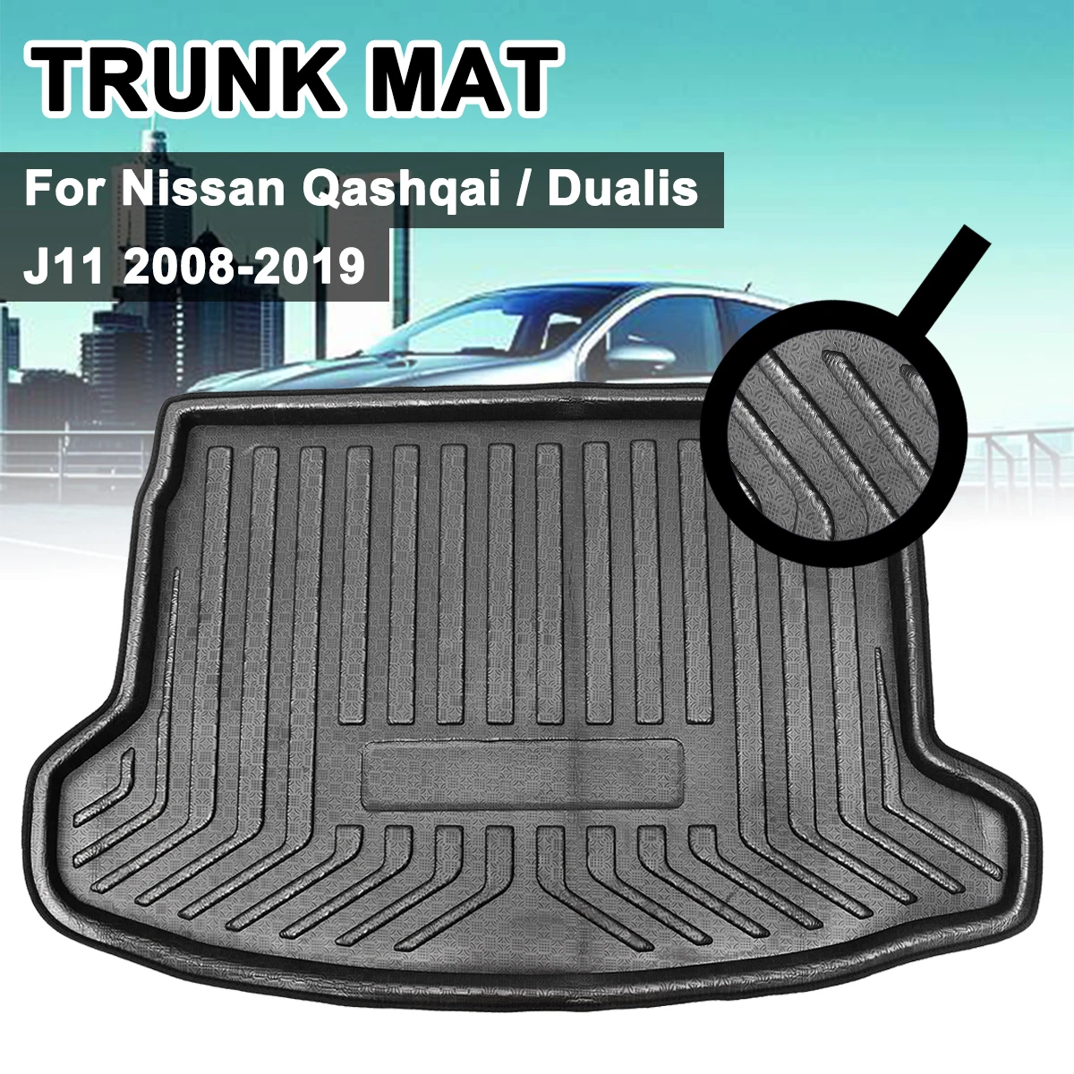 1 шт. коврик для багажника Nissan Qashqai Dualis J11 2008-2019 |