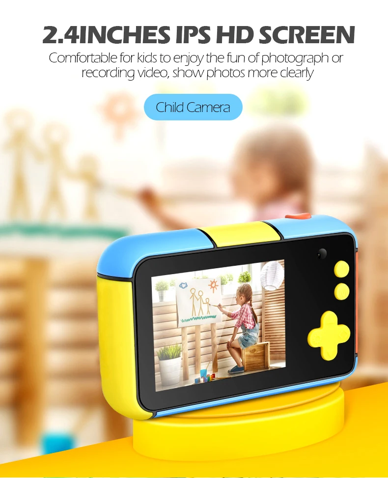 Camcorders 2.4inch IPS Screen Kids Camera 10x Zoom Digital Video Camcorder For Children Birthday Education