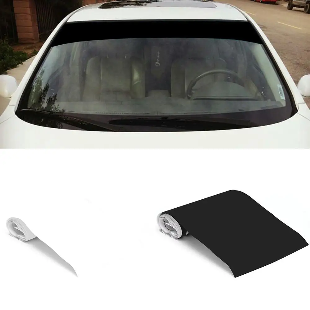 

6" X 60" Vinyl Windshield Banner Strip Racing Stripe Sticker Window Car Sun Visor Decorative Stickers Sunscreen Sticker Blank