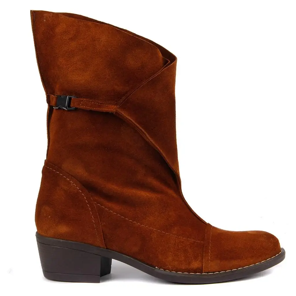 

Sail Lakers-Tan Katlanabilir Women Leather Boots