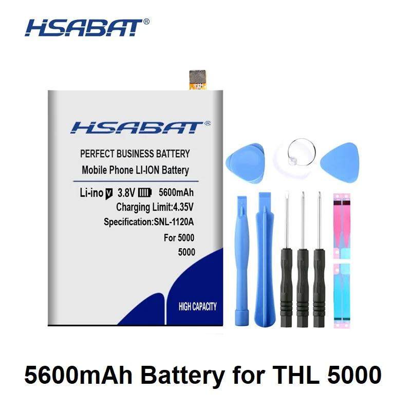HSABAT Лидирующий бренд 5600 мА/ч, Батарея для THL 5000 THL5000 Elephone P5000 DEXP Ixion XL" ML5 батареи