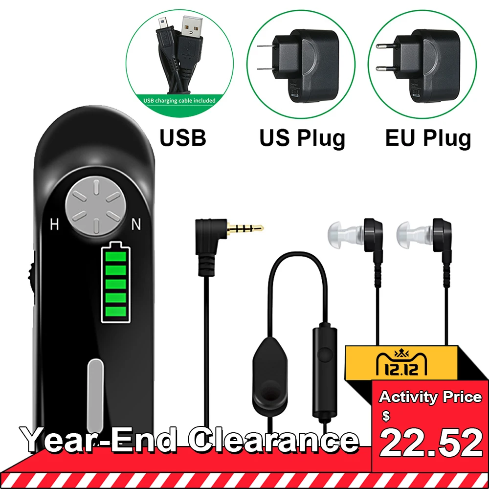 

AXON Digital Hearing Aid Sound Amplifier Hearing Aids Hearing Assistance Device Noise Reduction Rechargeable for Elder Seniors