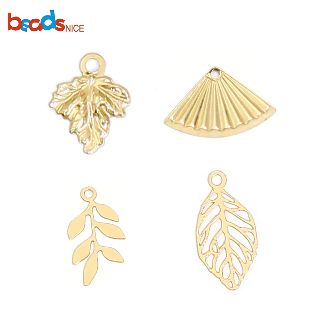 

Beadsnice ID39926smt1 Gold Filled Leaf Pendant Charms for Necklace Making Tiny Charm Delicate Jewelry Wholesale