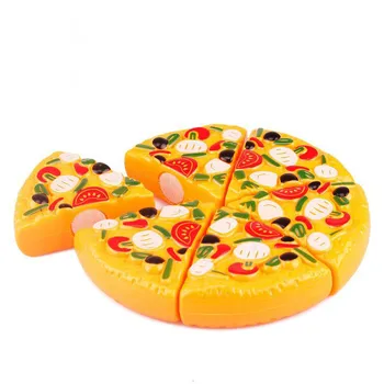

Minitudou Plastic Miniature Food Cut Vegetables Toy Pizza Kid's Pretend Play Educational Kitchen Toys for Girls and Boys сквиши