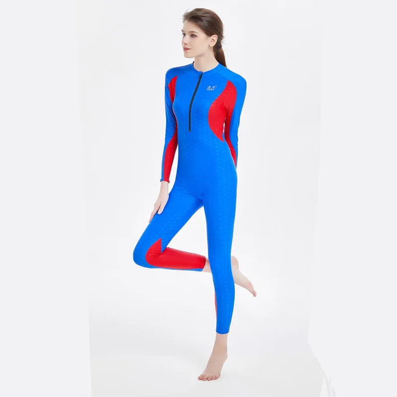 Купальник из полиэстера с защитой от УФ лучей защитный костюм для плавания