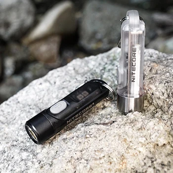 

Mini Futuristic NITECORE TIKI/ TIKI LE USB Rechargeable Keychain Light Built-in Li-ion Battery