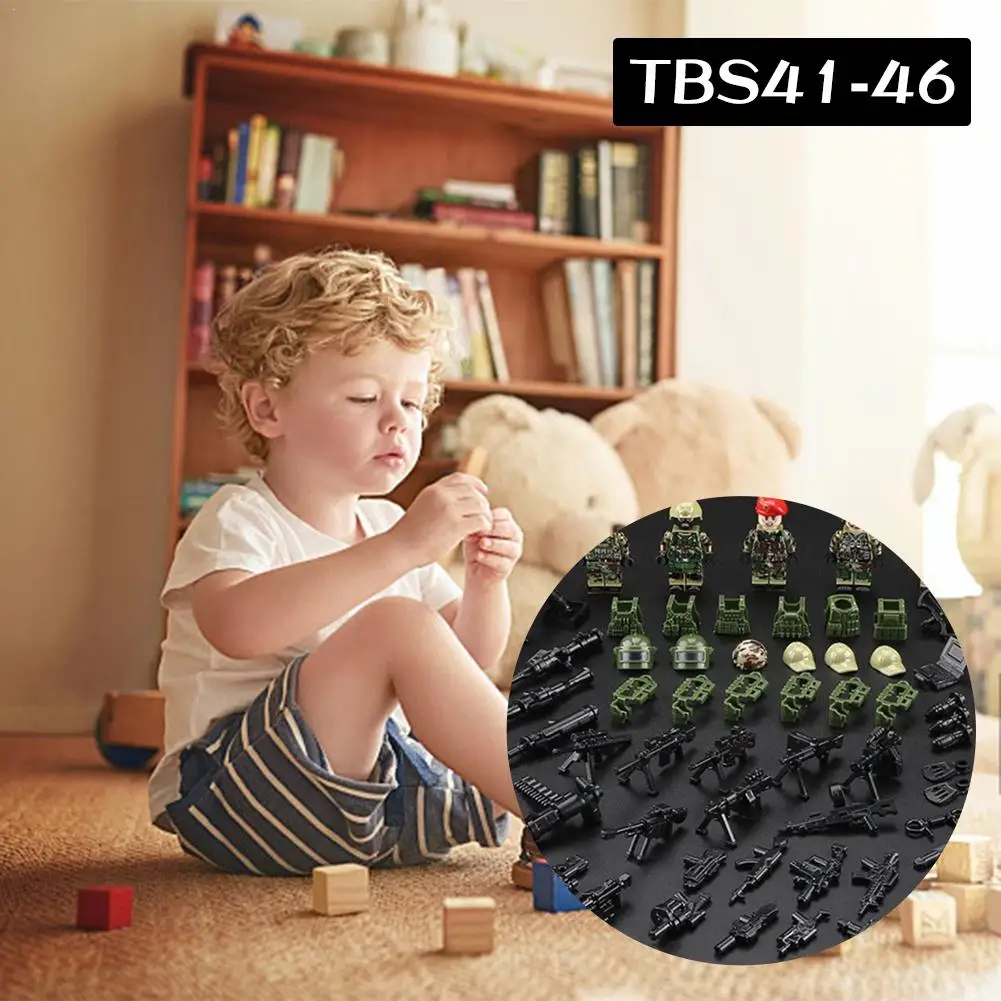 Educational Assembled Building Blocks Toys Military Series Cartoon Dolls Suit For Children Over 6 Years Old