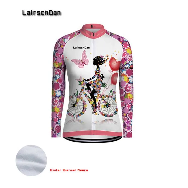 SPTGRVO Lairschdan розовая Женская зимняя одежда для велоспорта трикотажная форма набор Снаряжение для велосипеда велосипедный костюм женский Mtb Одежда - Цвет: Бежевый