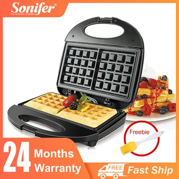 Electric Waffle Maker 7 In 1 Grill Sandwich Cake Donut Walnut Panini Plate Cooking Kitchen Appliances Toaster Breakfast Machine 1