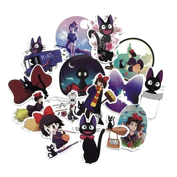 

15pcs/ Pack Cute Kiki's Delivery Service Paper Stickers Decorative Cartoon Girl Cat Stickers For Scrapbooking Diary Album