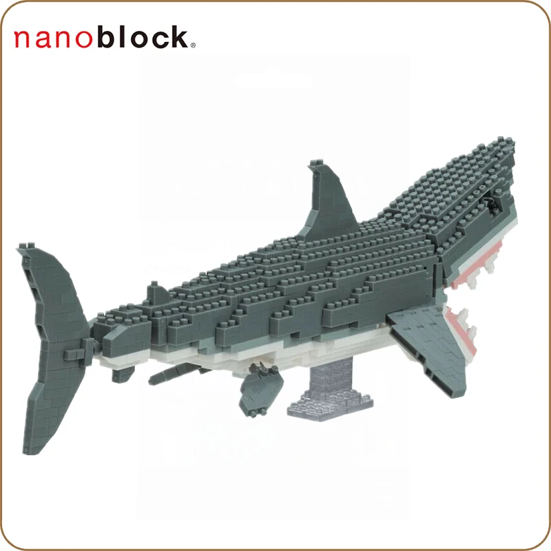 KAWADA нано блок животных DX большая белая акула NBM-027 680 шт микро размер блок