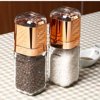 

Handy Manual Salt Pepper Mill Grinder Seasoning Muller Kitchen Tool Solid Easy Carry Cookware Spice Gadget Pepper