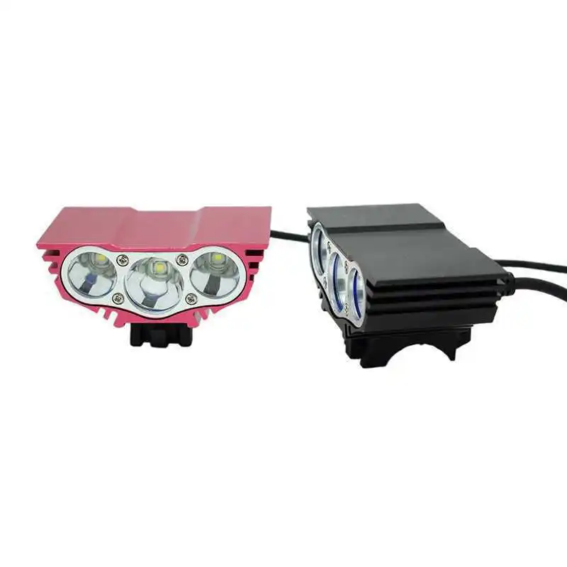 5000 Lumens X3 Bike Light 3*T6 LED Bicycle Front Light 4 Modes Mountain Bike Headlight Cycling Head Lamp + 18650 Battery Pack