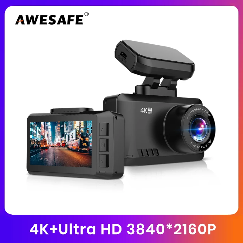 (код: PODARIM) Видеорегистратор 4K 3840*2160P 30 кадров в секунду Ultra HD Wi-Fi | Автомобили и