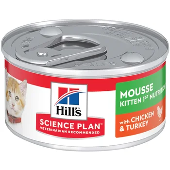 

HILL'S HILL'S SCIENCE PLAN FELINE KITTEN MOUSSE WITH CHICKEN & TURKEY for kittens first mousse diet with chicken and turkey 82 c
