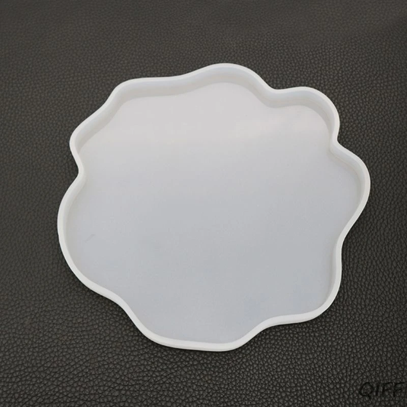 DIY Кристалл эпоксидной формы нерегулярные подстаканник чашки Pad Плесень ручной работы смолы формы