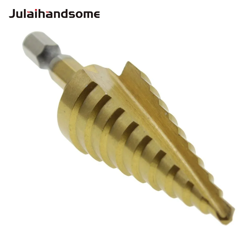

Precision 4 - 22mm Titanium Coated HSS Step Cone Drill Bit Set Hole Cutter