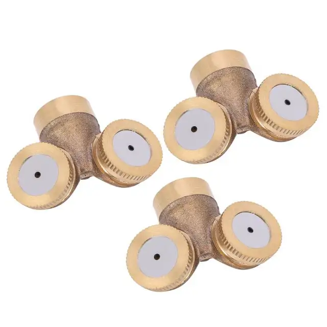 3 db G1/2 Dn15 Réz Ködös Fúvóka Kerti Öntözés Öntöző Sprinkler Permetező Szerszámok Sárgaréz Köd - Image 5