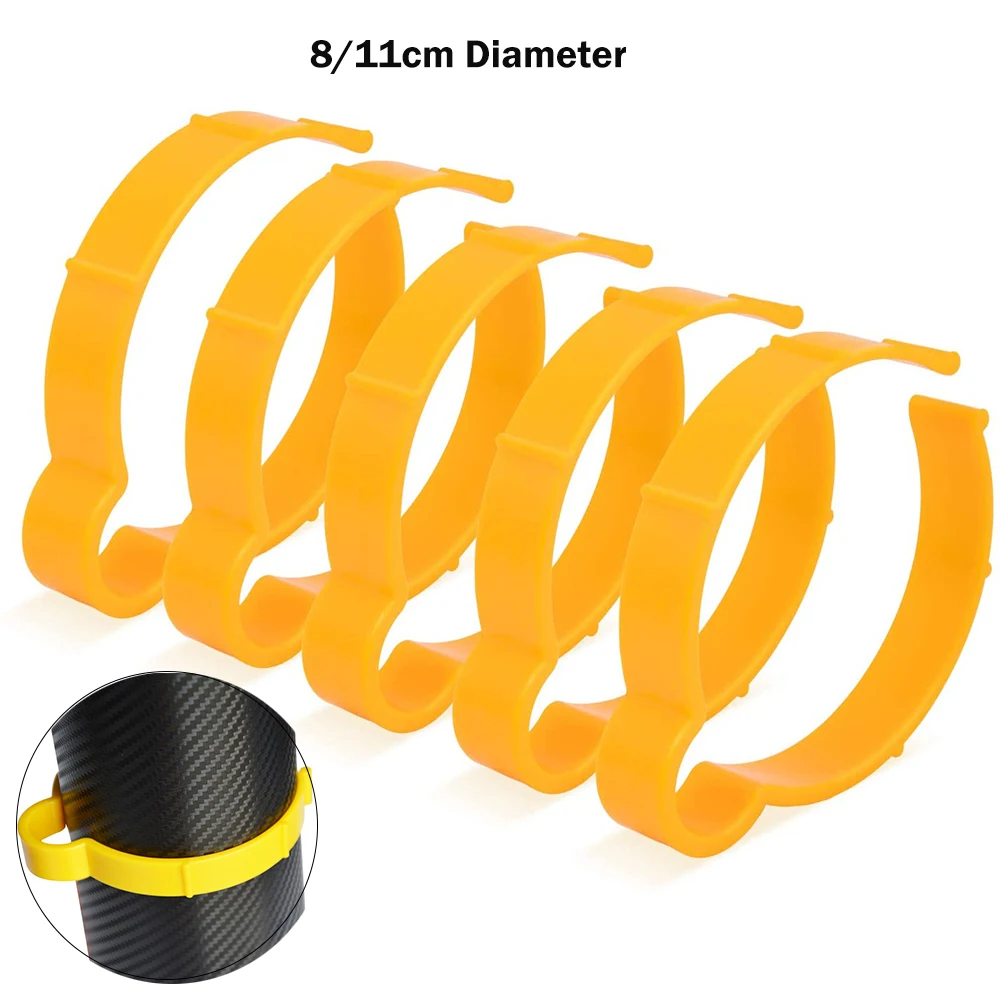 

EHDIS 5PCS 8/11cm Vinyl Car Wrap Carbon Fiber Film Sheet Clip Fastener Roll Clamp Ring Window Sticker Decals Roll Fix Clip Hoop