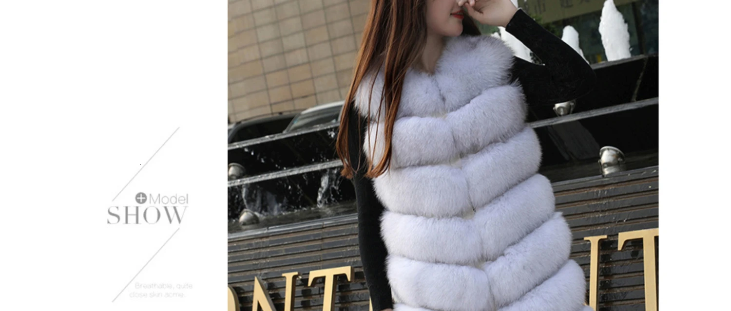 Flash Deal Real Fur Vests Long Winter Women Fur Vest Female Sleeveless Genuine Fur Vest Ladies Fashion Luxury Slim Warm High Quality 2019 52