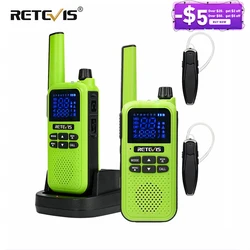 Retevis – talkie walkie professionnel RA619, avec casque Rechargeable, compatible Bluetooth, Radio bidirectionnelle Motorola pour la chasse 