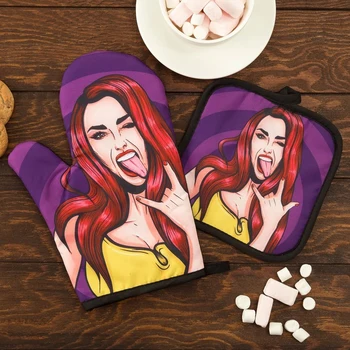 

Kitchen. set 2 ave. Ethel Love Life "Daring", add. 17 * 17 cm, sleeve. 26 * 16 cm, p / e 100% 4437262