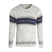 

Casual Men's Sweater O-Neck Striped Slim Fit Knittwear 2021 Autumn Mens Sweaters Pullovers Pullover Men Pull Homme M-3XL