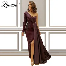 Вечерние платья знаменитостей, вечерние платья на одно плечо, Длинные вечерние платья на заказ, дубайское платье для выпускного вечера, мусульманское турецкое платье