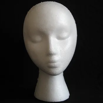 

Styrofoam Foam Mannequin Female Head Model Dummy Wig Glasses Hat Display Stand Delivery from Us Warehouse Styling Accessories