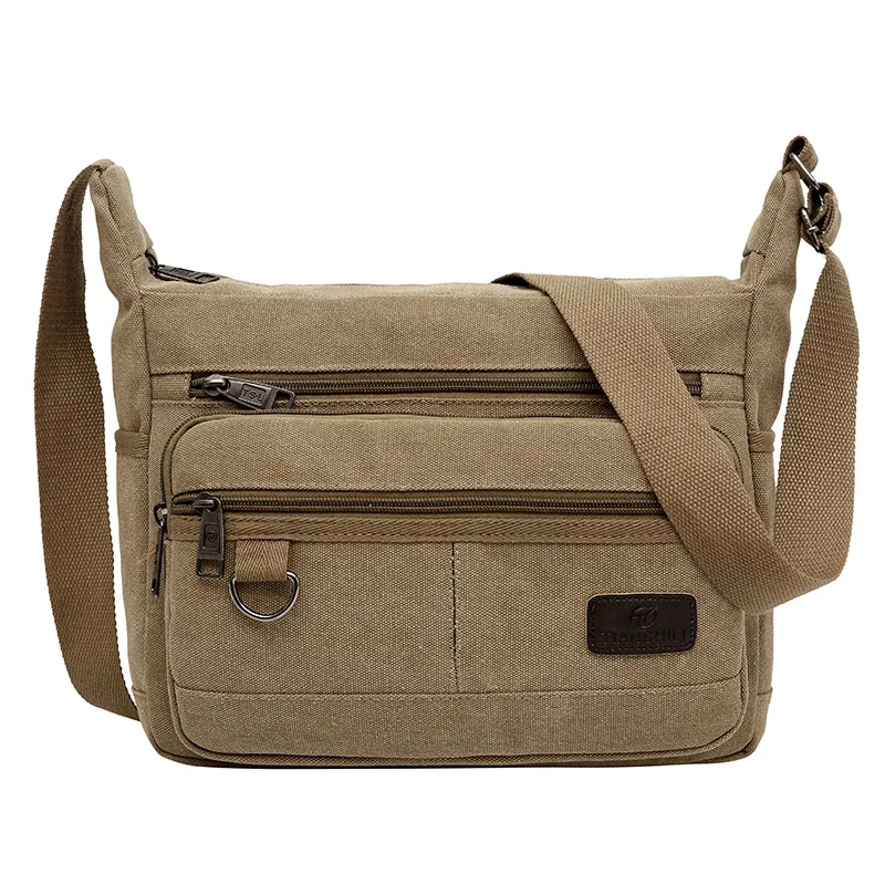

2018 New Style Fashion Men Outdoor Casual Single-shoulder Canvas Bag Shoulder Bag Multi-functional Chest Bag Purse Wholesale