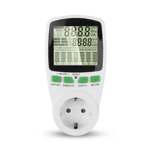 Medidor de energia inteligente, medidor de potência lcd, medidor de energia da tomada inteligente kwh, monitor da eletricidade da frequência da corrente