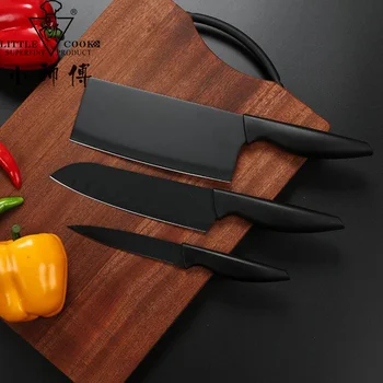 

Little Cook Japanese Kitchen Chef Knives Set Forged Sharp Meat Cleaver Handmade vegetable cutter Cooking Cuisine Tools Gadgets