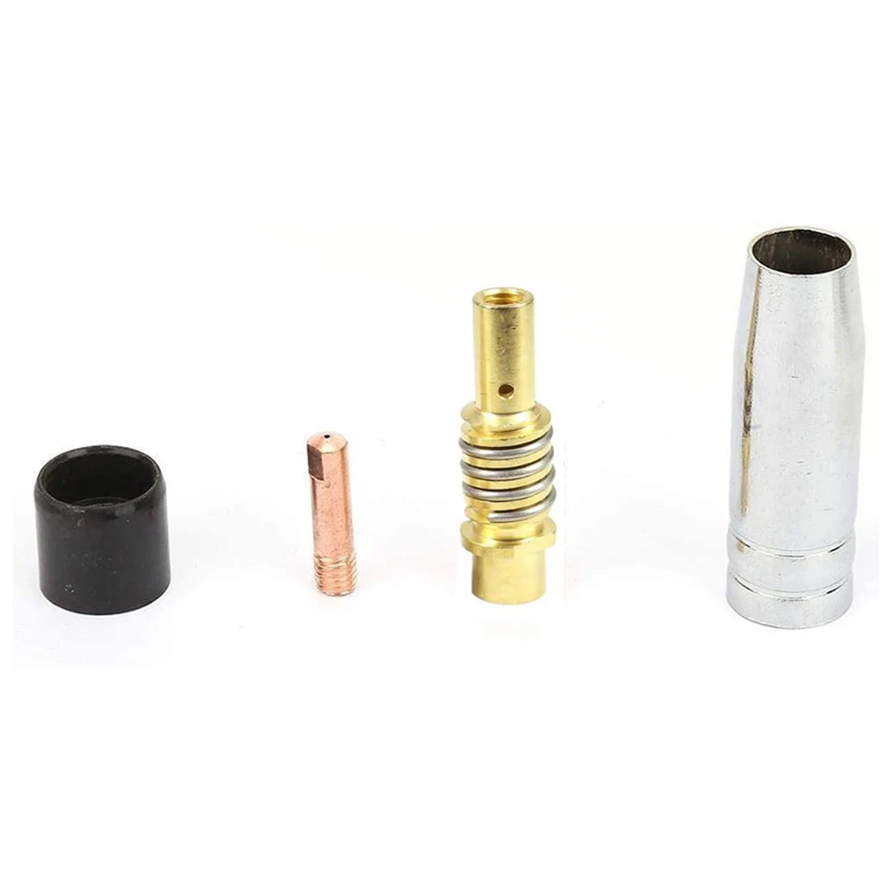 Welding Torch Nozzle Part Kit 19Pcs Conical Nozzle Sleeve Rod Tool Set For Binzel 15AK MIG MAG Welding Torch Welder Accessories gas torch welding torch